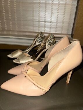 Classic Pointed-Toe D'Orsay Pumps in Taupe